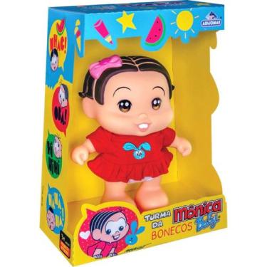 Imagem de Boneca Mônica Bebê Vinil Macio Com Som Licenciada - Adijomar