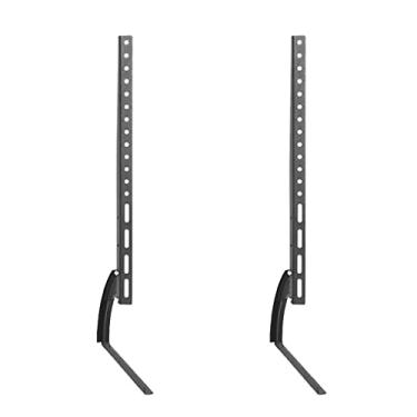 Imagem de Pkfinrd Suporte universal de TV para mesa de 26 a 43 polegadas LCD LED altura ajustável monitor desktop retrátil para suporte de TV Vesa