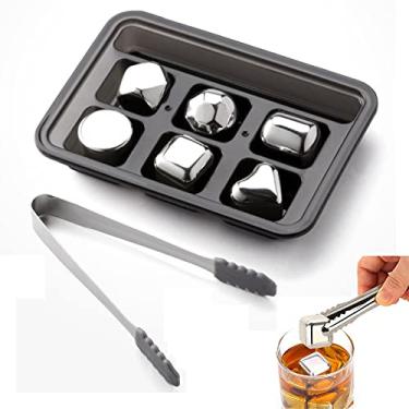 Imagem de HIOD Ice Cube 304 Aço Inoxidável Lavável Uso Longo Prazo Máquina de Gelo para Rolhas de Vinho Suco de Frutas Várias Formas, B
