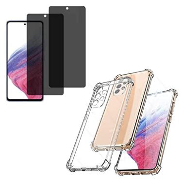 Imagem de Kit Capa Capinha Anti Impacto e Película Privacidade Para Galaxy A53 5G