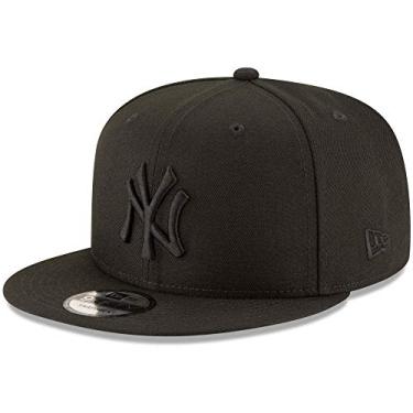 Imagem de New Era Black On Black Snapback Cap 9fifty