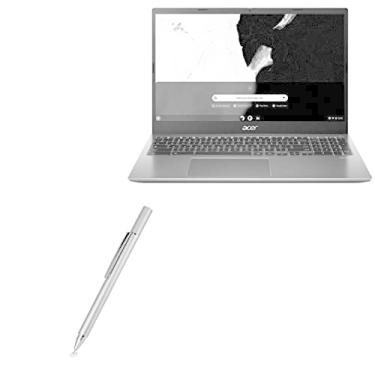 Imagem de Caneta Stylus BoxWave compatível com Acer Chromebook 515 (CB515-1WT) (Caneta Stylus da BoxWave) - Caneta capacitiva FineTouch, caneta Stylus super precisa para Acer Chromebook 515 (CB515-1WT) - Prata metálica