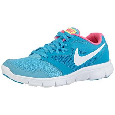 Imagem de NIKE Girl's Flex Experience 3 Athletic Shoe (6.5 Big Kid M, Clearwater Blue/Pink)