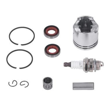 Imagem de Uxsiya Capa de pistão de aparador, kit de rolamento de agulhas de longa vida útil capa de vedação de óleo de borracha de ferro ABS para FS12