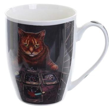 Imagem de Caneca de bebedouro de porcelana de porcelana de porcelana The Reader Cat New Bone China de 10 cm