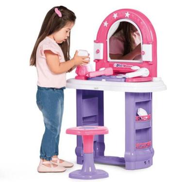 Maquiagem Pretend Playset para Crianças, Styling Head Doll, Penteado Beleza  Jogo com Secador de Cabelo, Presente