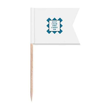 Imagem de Emoção Mantendo Provérbio Palavras Bandeiras para Palito de Dente, Marcação de Rotulagem para Bolo de Festa Prato de Queijo