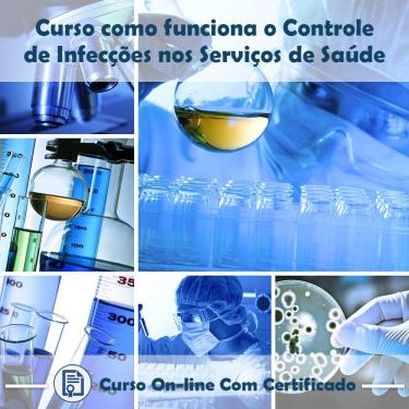 Imagem de Curso online em videoaula sobre Controle de Infecções nos Serviços de Saúde com Certificado + 2 brindes