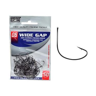 Imagem de Anzol Marine Sports Wide Gap Cp 04 Com 50 Unid. Preto
