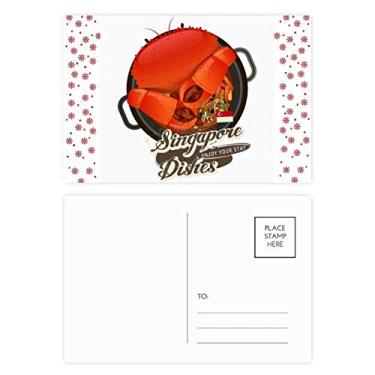 Imagem de Cartão postal tradicional Cingapura Chili Caranguejo Natal Flor Celebração Cartão postal Bênção