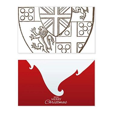 Imagem de Barroco Art Shield Ilustration Patter Holiday Holiday Merry Christmas Parabéns Card Christmas Letter Message