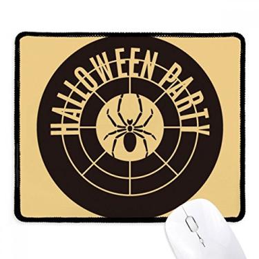 Imagem de Mousepad redondo com estampa de aranha e borda costurada para jogos