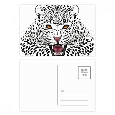 Imagem de Cartão postal com cabeça de tigre, conjunto de cartão postal de aniversário para envio de cartão de agradecimento