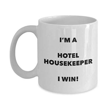 Imagem de Caneca I'm a Hotel Housekeeper I win - Caneca de café divertida - de aniversário