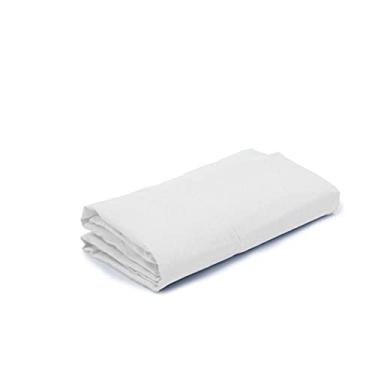 Imagem de Lençol de Elástico Avulso Mini Berço 40cm x 85cm x 10cm Branco Arrumadinho Enxovais