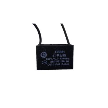Imagem de Capacitor Quadrado P/ Ventilador 2 Fios 5uf 50/60hz 250vac