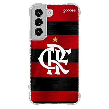 Imagem de Capa Anti Impacto Slim Gocase Compatível com Galaxy S22 (6.1 Pol) (Flamengo Uniforme 1 2023 Escudo)