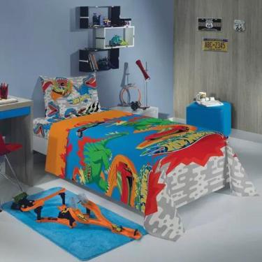 Imagem de Jogo De Cama Infantil 3 Peças Carros Hot Wheels 1,40 X 2,20 Cm - Leppe