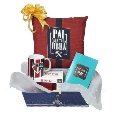 Imagem de Presente Para Pai Cesta De Presente Almofada E Caneca Papai