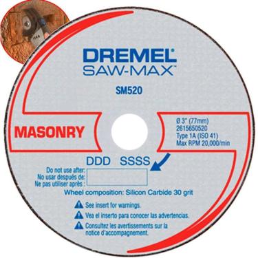 Imagem de Disco de Corte Alvenaria para Dremel SAW MAX DSM520 DREMEL