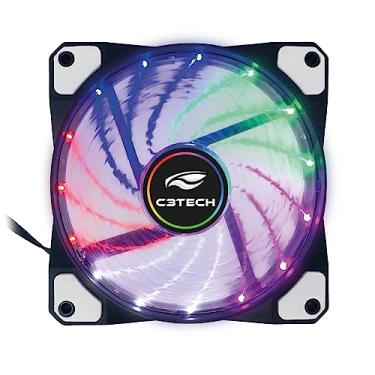 Imagem de Cooler Fan para Gabinete C3Tech F9-L110M, 12 cm, com Iluminacao LED