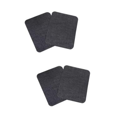 Imagem de SHINEOFI 30 Peças Ferro Em Remendos Para Jeans Pasta De Denim Adesiva Colori Acessórios De Costura De Vestuário Calça Jeans Com Bordado Guarnição Preta Cotoveleiras Fragmento