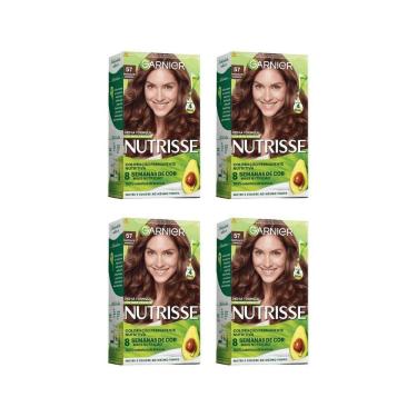 Imagem de Coloraçao Nutrisse 57 Castanho Claro Dourado Acaju-Kit C/4Un