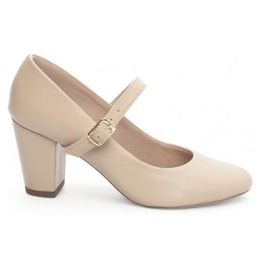 Imagem de Torricella, Sapato Scarpin Boneca Bico Redondo Ref.: 735D Tamanho:34;Cor:Bege