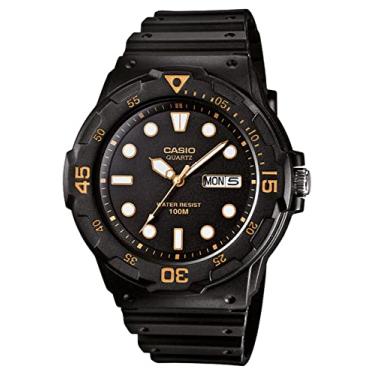 Imagem de Casio Relógio masculino MRW200H-1EV de quartzo de resina preta com mostrador preto, Preto, OneSize, Relógio de quartzo
