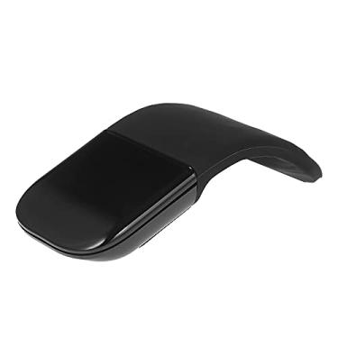 Imagem de Mouse de toque portátil BT 3.0 sem fio com botões silenciosos esquerdo e direito Mouse fino dobrável para casa/escritório/viagem, preto