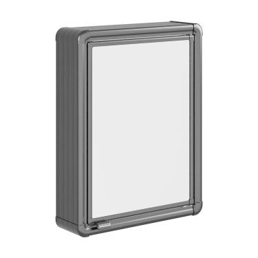 Imagem de Armário para Banheiro com Espelho Astra LBP12/SC Sobrepor Preto