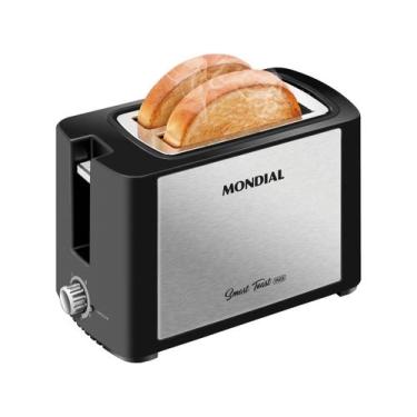 Imagem de Torradeira Mondial Smart Toast T-13 Preta - 2 Fatias 6 Níveis De Tosta