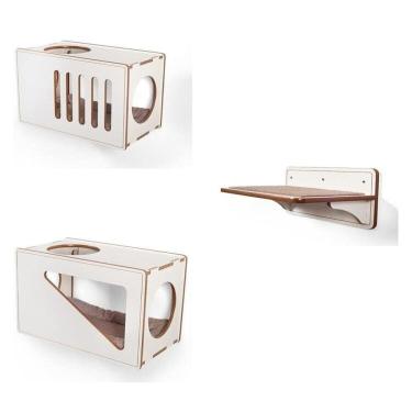 Imagem de Playground Mica para Gatos Grandes Branco