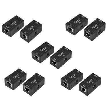 Imagem de 10 peças 10/100 Mbp Passivo POE Power Over Ethernet RJ45 Adaptador Divisor Injetor