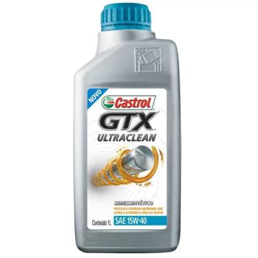 Imagem de Óleo Semissintético API SL 15W40 GTX Ultraclean 1L Castrol