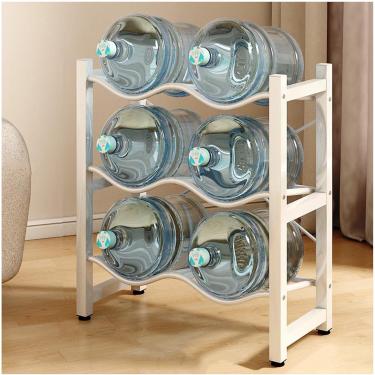 Imagem de Suporte para jarro de água Suporte para garrafa de água de 5 galões, suporte para dispensador de água resistente Suporte para jarro refrigerador de água, prateleira de armazenamento de garra