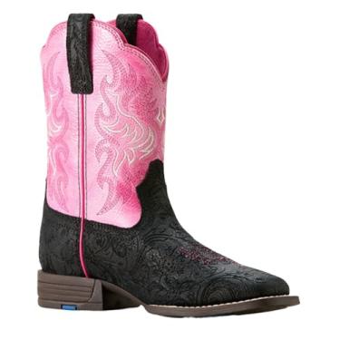 Imagem de Ariat Bota infantil unissex Outrider (criança pequena) Western Boot, Estampa floral preta, 16