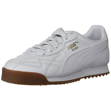 Imagem de PUMA Tênis infantil unissex Roma Basic, Branco, 9 Toddler
