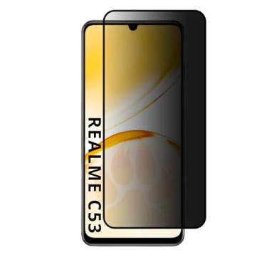 Imagem de Pelicula Cerâmica de Privacidade Fosca Para Realme C53 (Tela 6.74") Proteção Total - C7 COMPANY