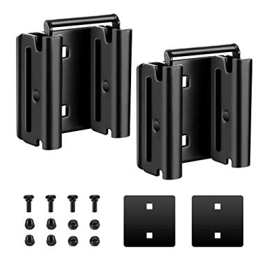 Imagem de Pacote com 2 conectores E-Track | Conexões duplas E-Track para acessórios de pista E para fechado|Sistema de amarração E-Track para motocicletas seguras, cargas de carga, bicicletas em reboques, caminhões, caminhões