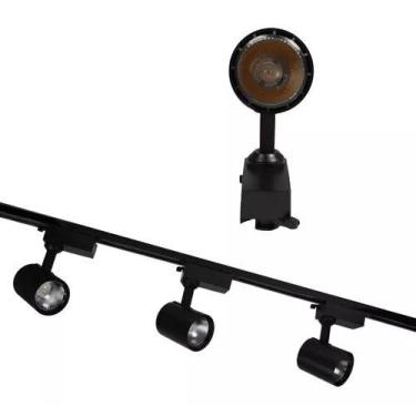 Imagem de Kit Trilho Eletrificado 1,5 M Com 3 Spots Led 7w Bivolt - Bela Home, B