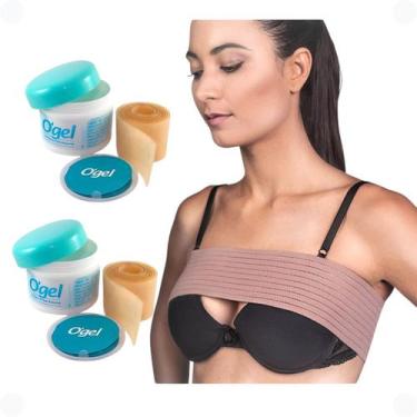 Imagem de Kit Pós Mamoplastia 1 Faixa Mamária + 2 Fitas Cicatrizantes Autocolant