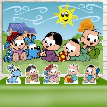Imagem de Kit Festa Prata Turma Da Mônica Baby - IMPAKTO VISUAL
