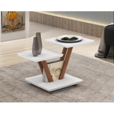 Imagem de Mesinha Mesa Centro Sala Decorativa Dupla Quadrana Laguna - D+Mob, Bra