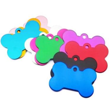 Imagem de Plaquinha de Identificação para pets e animais de estimação com gravaç