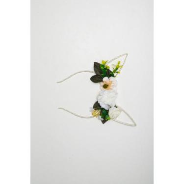 Imagem de Tiara para páscoa com  Flores  - Festas e Fantasias, Bege