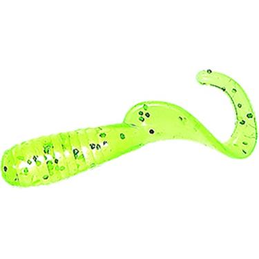 Imagem de Mister Twister 2,5 cm (1") Lil Bit, verde-limão, prata FLK (LB20-10S)
