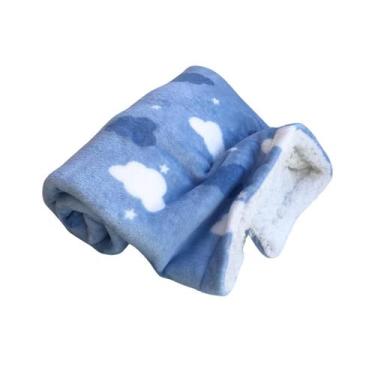 Imagem de Manta Cobertor Pet Duplo - Valley Pet, Nuvem azul