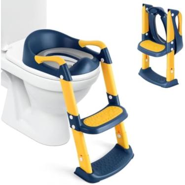Imagem de Assento Redutor Infantil Antiderrapante Com Escada Kidino Troninho Privadinha Assento Redutor Pinico