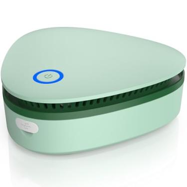 Imagem de Mini máquina de ozônio alimentada por bateria de 20 mg/h para caça, casa, sapatos, armário, geladeira, areia para gatos (verde)
